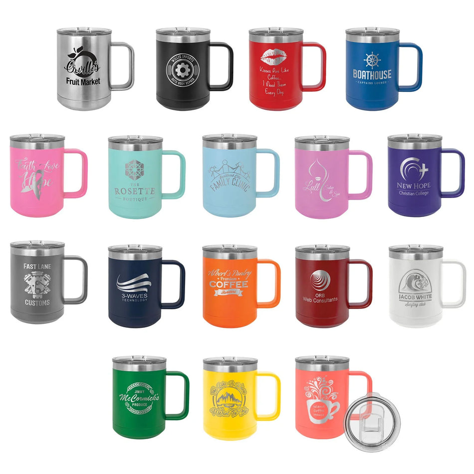 Customizable 15oz. Stainless Steel Mugs