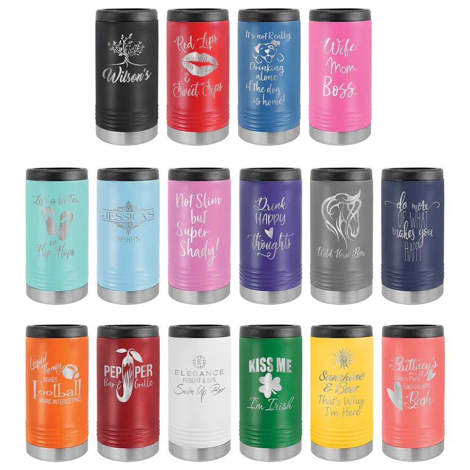 Customizable Stainless Steel Slim Beverage Holder