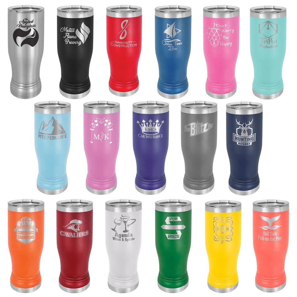 Customizable 14oz Stainless Steel Pilsner Tumbler
