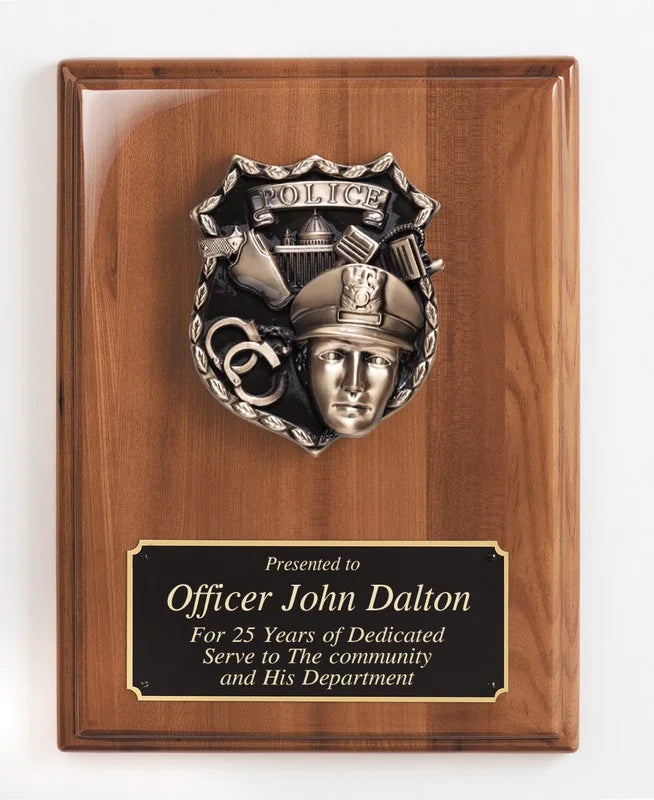 Laser Engravable Police Plaque