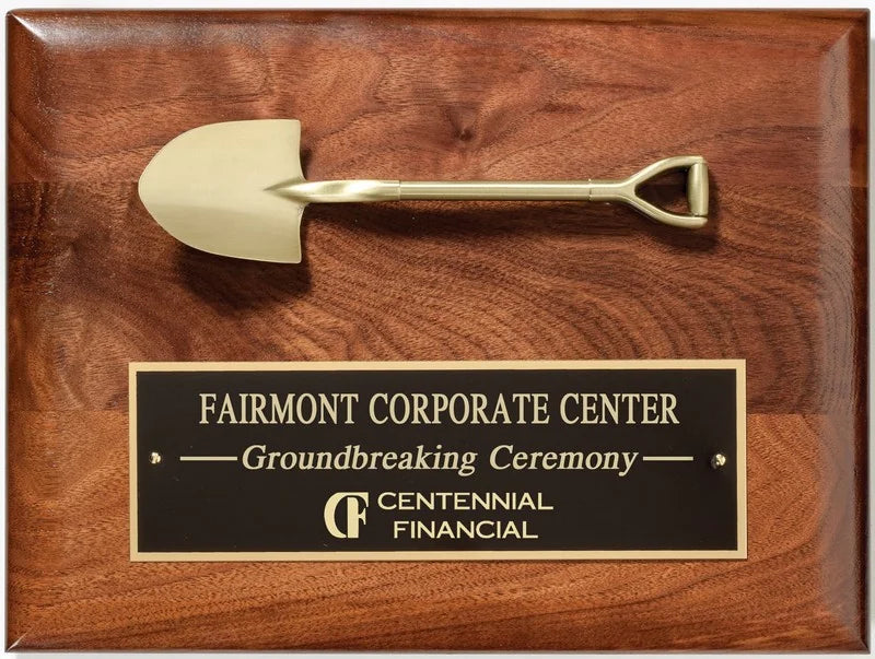 Laser Engraved Shovel Plaque