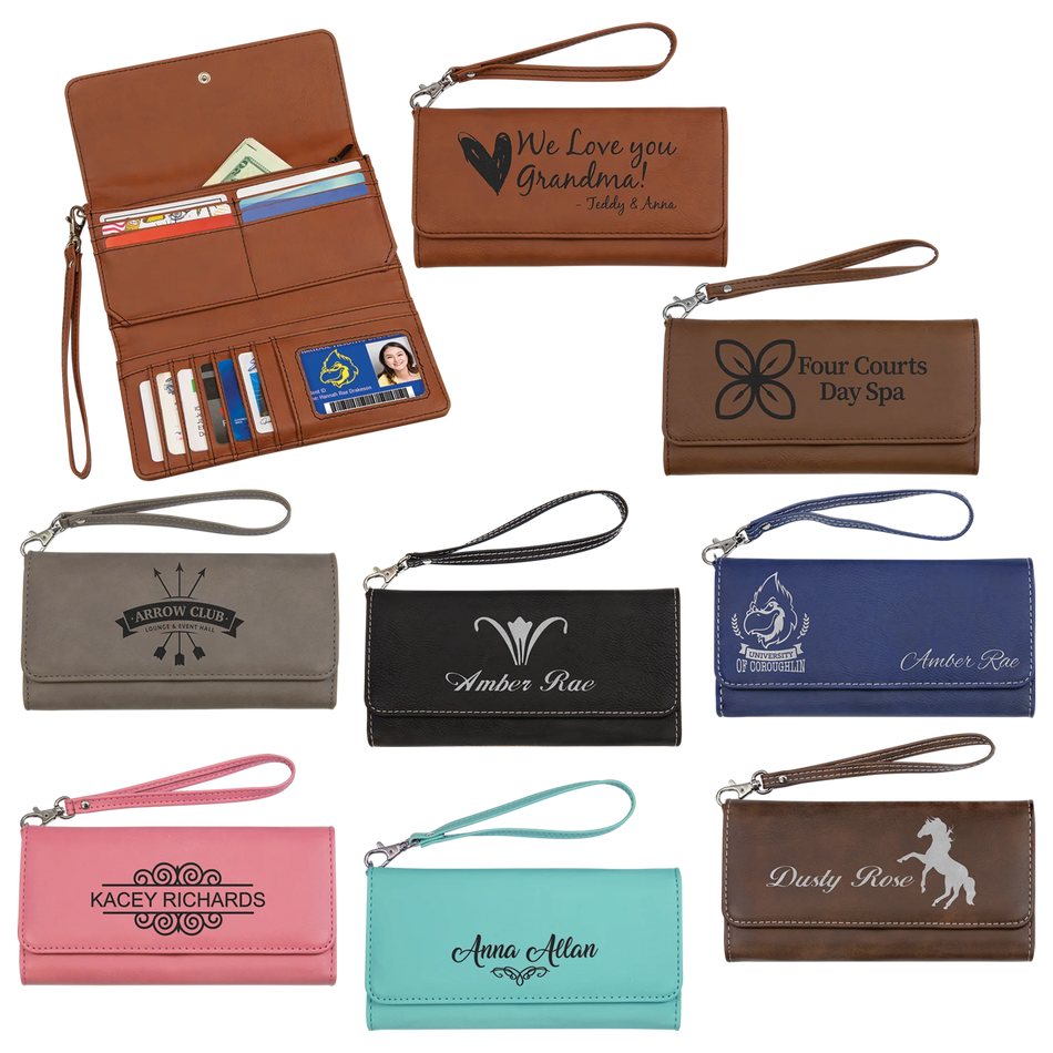 Engravable Leatherette Wallet