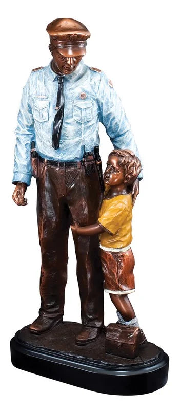 Engravable Policeman with Child
